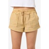 image:imageONEILL Womens Sevie 2 Lounge Shorts  Cotton Twill 2 Inch InseamWarm Sand