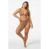 image:imageONEILL Womens Shorebreak Rib Cancun Bralette Top  Recycled Fabric Adjustable StrapsCarob Brown