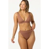 image:imageONEILL Womens Shorebreak Rib Cancun Bralette Top  Recycled Fabric Adjustable StrapsCarob Brown
