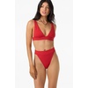 image:imageONEILL Womens Shorebreak Rib Cancun Bralette Top  Recycled Fabric Adjustable StrapsLifeguard Red