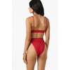 image:imageONEILL Womens Shorebreak Rib Cancun Bralette Top  Recycled Fabric Adjustable StrapsLifeguard Red