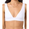 image:imageONEILL Womens Shorebreak Rib Cancun Bralette Top  Recycled Fabric Adjustable StrapsWhite