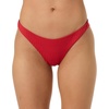 image:imageONEILL Womens Shorebreak Rib Hermosa Skimpy Bottoms  Recycled Fabric Textured RibLifeguard Red