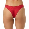 image:imageONEILL Womens Shorebreak Rib Hermosa Skimpy Bottoms  Recycled Fabric Textured RibLifeguard Red