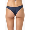 image:imageONEILL Womens Shorebreak Rib Hermosa Skimpy Bottoms  Recycled Fabric Textured RibNavy