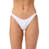 image:imageONEILL Womens Shorebreak Rib Hermosa Skimpy Bottoms  Recycled Fabric Textured RibWht