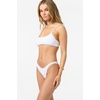 image:imageONEILL Womens Shorebreak Rib Hermosa Skimpy Bottoms  Recycled Fabric Textured RibWht