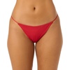 image:imageONEILL Womens Shorebreak Rib Redondo Medium Bottoms  Medium Coverage Recycled Rib FabricLifeguard Red