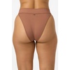 image:imageONEILL Womens Shorebreak Rib Santa Barbara High Rise Cheeky Bottoms  HighRise Waist Recycled FabricCarob Brown