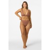 image:imageONEILL Womens Shorebreak Rib Santa Barbara High Rise Cheeky Bottoms  HighRise Waist Recycled FabricCarob Brown