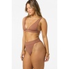 image:imageONEILL Womens Shorebreak Rib Santa Barbara High Rise Cheeky Bottoms  HighRise Waist Recycled FabricCarob Brown