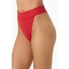 image:imageONEILL Womens Shorebreak Rib Santa Barbara High Rise Cheeky Bottoms  HighRise Waist Recycled FabricLifeguard Red