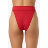 image:imageONEILL Womens Shorebreak Rib Santa Barbara High Rise Cheeky Bottoms  HighRise Waist Recycled FabricLifeguard Red