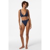 image:imageONEILL Womens Shorebreak Rib Santa Barbara High Rise Cheeky Bottoms  HighRise Waist Recycled FabricNavy
