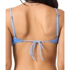 image:imageONEILL Womens Shorebreak Rib Surfside Bralette Top  Recycled Fabric Adjustable TieBackAzurine