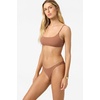 image:imageONEILL Womens Shorebreak Rib Surfside Bralette Top  Recycled Fabric Adjustable TieBackCarob Brown