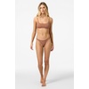 image:imageONEILL Womens Shorebreak Rib Surfside Bralette Top  Recycled Fabric Adjustable TieBackCarob Brown