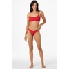 image:imageONEILL Womens Shorebreak Rib Surfside Bralette Top  Recycled Fabric Adjustable TieBackLifeguard Red