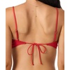 image:imageONEILL Womens Shorebreak Rib Surfside Bralette Top  Recycled Fabric Adjustable TieBackLifeguard Red