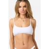image:imageONEILL Womens Shorebreak Rib Surfside Bralette Top  Recycled Fabric Adjustable TieBackWhite