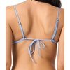 image:imageONEILL Womens Shorebreak Rib Tanning Triangle Top  Adjustable Straps Recycled Stretch FabricAzurine