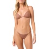 image:imageONEILL Womens Shorebreak Rib Tanning Triangle Top  Adjustable Straps Recycled Stretch FabricCarob Brown