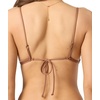 image:imageONEILL Womens Shorebreak Rib Tanning Triangle Top  Adjustable Straps Recycled Stretch FabricCarob Brown