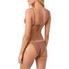 image:imageONEILL Womens Shorebreak Rib Tanning Triangle Top  Adjustable Straps Recycled Stretch FabricCarob Brown
