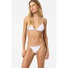 image:imageONEILL Womens Shorebreak Rib Tanning Triangle Top  Adjustable Straps Recycled Stretch FabricWhite