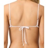 image:imageONEILL Womens Shorebreak Rib Tanning Triangle Top  Adjustable Straps Recycled Stretch FabricWhite
