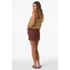 image:imageONEILL Womens Townes Skort  PullOn Micro Mini Builtin ShortsCoconut Brown