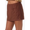 image:imageONEILL Womens Townes Skort  PullOn Micro Mini Builtin ShortsCoconut Brown