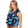 image:imageONeill Wetsuits Womens Reactor USCG Life Vest NavyRiverTurquoise 8