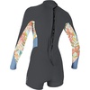 image:imageONeill Womens Bahia 21mm Back Zip Long Sleeve Spring WetsuitGraphiteDahliaInfinity
