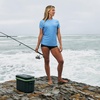 image:imageONeill Womens Basic Skins2 Short Sleeve Sun Shirt UPF 50 Sun and Rash Protection for Surfing and All Outdoor ActivitiesAzurine