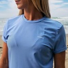 image:imageONeill Womens Basic Skins2 Short Sleeve Sun Shirt UPF 50 Sun and Rash Protection for Surfing and All Outdoor ActivitiesAzurine