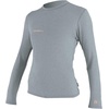 image:imageONeill Womens Hybrid Long Sleeve Sun Shirt UPF 50 Sun Protection Rash Prevention for Surfing and All Water ActivitiesCool Grey