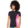 image:imageONeill Womens Premium Skins Upf 50 Short Sleeve Rash GuardBlackBerryBlack