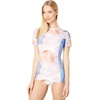 image:imageONeill Womens Premium Skins Upf 50 Short Sleeve Rash GuardDesert BloomDrift Blue