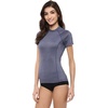 image:imageONeill Womens Premium Skins Upf 50 Short Sleeve Rash GuardNavy Heathered Hybrid