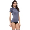 image:imageONeill Womens Premium Skins Upf 50 Short Sleeve Rash GuardNavy Heathered Hybrid
