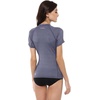 image:imageONeill Womens Premium Skins Upf 50 Short Sleeve Rash GuardNavy Heathered Hybrid