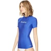 image:imageONeill Womens Premium Skins Upf 50 Short Sleeve Rash GuardTahitian Blue