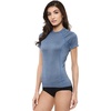 image:imageONeill Womens Premium Skins Upf 50 Short Sleeve Rash GuardTeal Heathered Hybrid