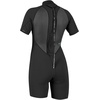 image:imageONeill Womens Reactor Back Zip Short Sleeve Spring Wetsuit Lightweight Warmth Flexibility for All Water ActivitiesBlackBlack