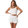 image:imageONEILL Womens Annalee Shorts  Lightweight Cotton Smocked WaistWhite