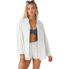 image:imageONEILL Womens Leni Relaxed Long Sleeve Top  Oversized Fit Soft Cotton GauzeWhite