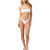 image:imageONEILL Womens Shorebreak Rib Hermosa Skimpy Bottoms  Recycled Fabric Textured RibWht