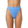 image:imageONEILL Womens Shorebreak Rib Santa Barbara High Rise Cheeky Bottoms  HighRise Waist Recycled FabricAzurine