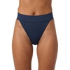 image:imageONEILL Womens Shorebreak Rib Santa Barbara High Rise Cheeky Bottoms  HighRise Waist Recycled FabricNavy
